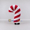 Custom Red and White Candy Cane Mascot Costume Adult Full Body Suit for Christmas Events Custom Red and White Candy Cane Mascot Costume Adult Full Body Suit for Christmas Events