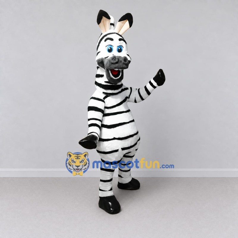 Custom Black and White Zebra Mascot Costume Adult Full Body Suit for Wildlife Events Custom Black and White Zebra Mascot Costume Adult Full Body Suit for Wildlife Events