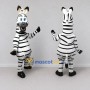 Custom Black and White Zebra Mascot Costume Adult Full Body Suit for Wildlife Events