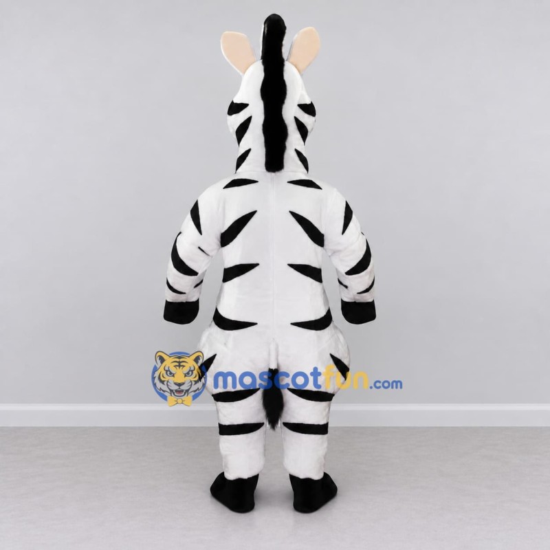 Custom Black and White Zebra Mascot Costume Adult Full Body Suit for Wildlife Events Custom Black and White Zebra Mascot Costume Adult Full Body Suit for Wildlife Events