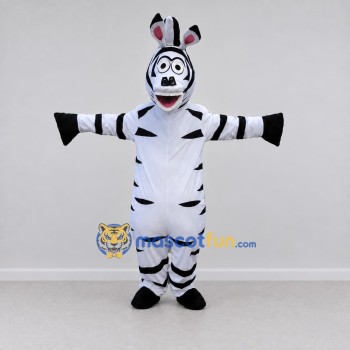 Custom Black and White Zebra Character Mascot Costume Adult Full Body Suit for School Events Custom Black and White Zebra Character Mascot Costume Adult Full Body Suit for School Events