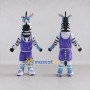 Custom Black and Purple Zebra in Sportswear Mascot Costume Adult Full Body Suit for Sports Events