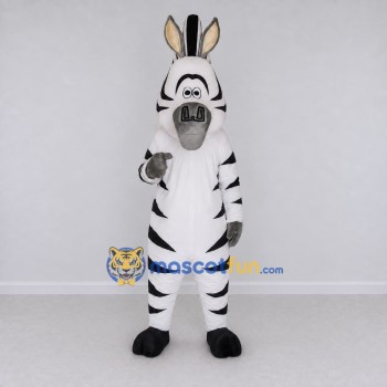 Custom Black and White Zebra Character Mascot Costume Adult Full Body Suit for School Events Custom Black and White Zebra Character Mascot Costume Adult Full Body Suit for School Events