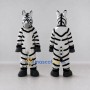 Custom Black and White Zebra Mascot Costume Adult Full Body Suit for Wildlife Events