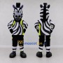 Custom Black and Yellow Zebra in Sportswear Mascot Costume Adult Full Body Suit for Sports Events