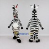 Custom Black and White Zebra Character Mascot Costume Adult Full Body Suit for School Events