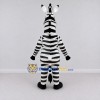 Custom Black and White Zebra Character Mascot Costume Adult Full Body Suit for School Events