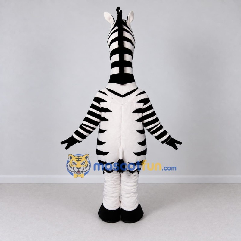 Custom Black and White Zebra Character Mascot Costume Adult Full Body Suit for School Events Custom Black and White Zebra Character Mascot Costume Adult Full Body Suit for School Events