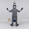 Custom Black and White Zebra Character Mascot Costume Adult Full Body Suit for School Events Custom Black and White Zebra Character Mascot Costume Adult Full Body Suit for School Events