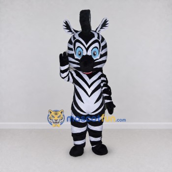 Custom Black and White Zebra Character Mascot Costume Adult Full Body Suit for School Events Custom Black and White Zebra Character Mascot Costume Adult Full Body Suit for School Events