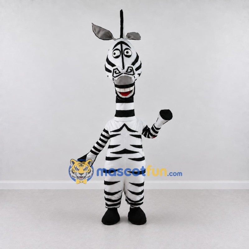 Custom Black and White Zebra Character Mascot Costume Adult Full Body Suit for School Events Custom Black and White Zebra Character Mascot Costume Adult Full Body Suit for School Events