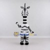 Custom Black and White Zebra Character Mascot Costume Adult Full Body Suit for School Events Custom Black and White Zebra Character Mascot Costume Adult Full Body Suit for School Events
