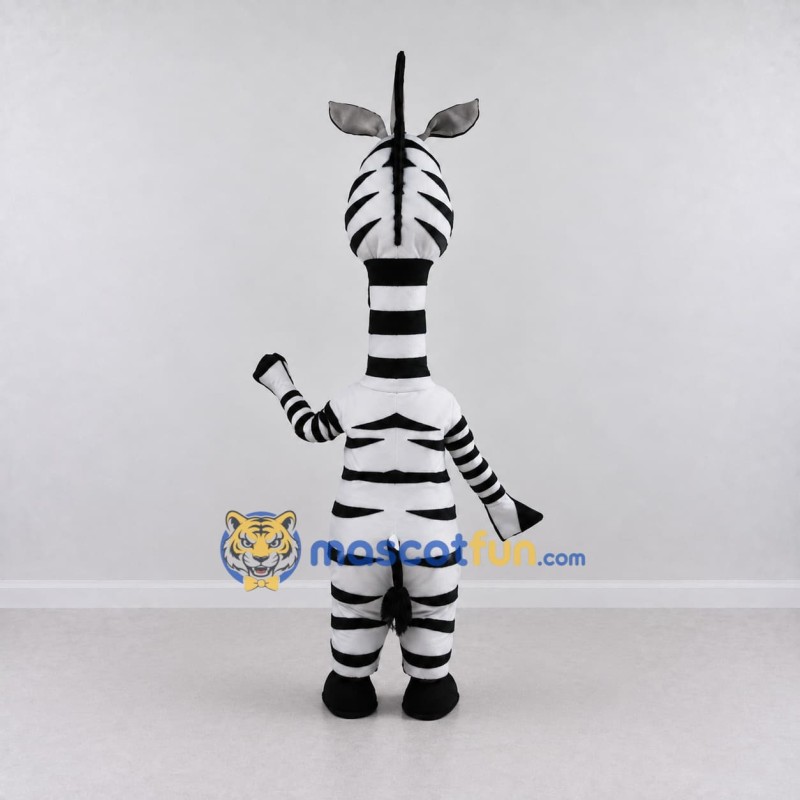 Custom Black and White Zebra Character Mascot Costume Adult Full Body Suit for School Events Custom Black and White Zebra Character Mascot Costume Adult Full Body Suit for School Events