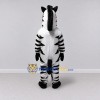 Custom Black and White Zebra Mascot Costume Adult Full Body Suit for Wildlife Events Custom Black and White Zebra Mascot Costume Adult Full Body Suit for Wildlife Events