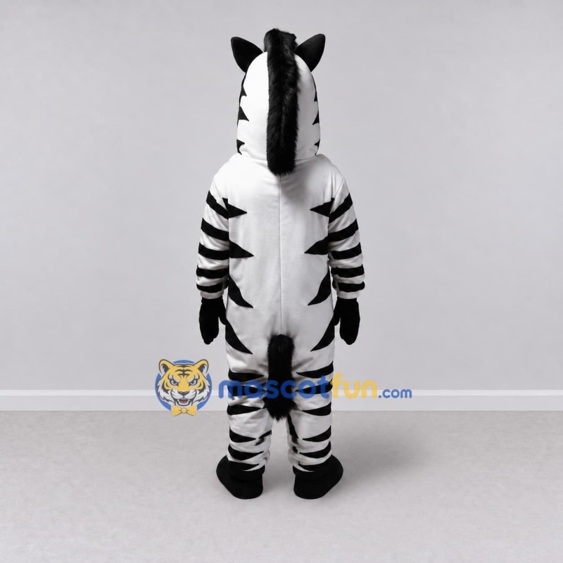Custom Black and White Zebra Mascot Costume Adult Full Body Suit for Wildlife Events Custom Black and White Zebra Mascot Costume Adult Full Body Suit for Wildlife Events