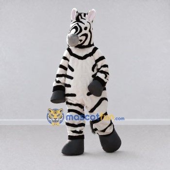Custom Black and White Zebra Mascot Costume Adult Full Body Suit for Wildlife Events Custom Black and White Zebra Mascot Costume Adult Full Body Suit for Wildlife Events