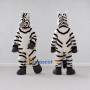 Custom Black and White Zebra Mascot Costume Adult Full Body Suit for Wildlife Events