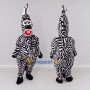 Custom Black and White Zebra Character Mascot Costume Adult Full Body Suit for School Events