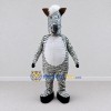 Custom Black and White Zebra with a White Mane Mascot Costume Adult Full Body Suit for Wildlife Events Custom Black and White Zebra with a White Mane Mascot Costume Adult Full Body Suit for Wildlife Events