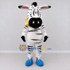 Custom Black and White Zebra with a Yellow Bow Tie Mascot Costume Adult Full Body Suit for School Events Custom Black and White Zebra with a Yellow Bow Tie Mascot Costume Adult Full Body Suit for School Events