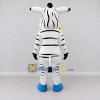 Custom Black and White Zebra with a Yellow Bow Tie Mascot Costume Adult Full Body Suit for School Events Custom Black and White Zebra with a Yellow Bow Tie Mascot Costume Adult Full Body Suit for School Events