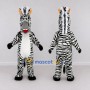 Custom Black and White Zebra Mascot Costume Adult Full Body Suit for Wildlife Events