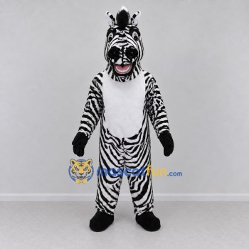 Custom Black and White Zebra Mascot Costume Adult Full Body Suit for Wildlife Events Custom Black and White Zebra Mascot Costume Adult Full Body Suit for Wildlife Events