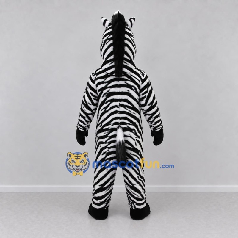 Custom Black and White Zebra Mascot Costume Adult Full Body Suit for Wildlife Events Custom Black and White Zebra Mascot Costume Adult Full Body Suit for Wildlife Events