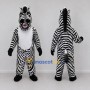 Custom Black and White Zebra Mascot Costume Adult Full Body Suit for Wildlife Events