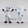 Custom White and Black Spotted Pig Mascot Costume Adult Full Body Suit for Farm Events