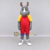 Custom Gray and Red Rhinoceros in Sportswear Mascot Costume Adult Full Body Suit for Sports Events Custom Gray and Red Rhinoceros in Sportswear Mascot Costume Adult Full Body Suit for Sports Events