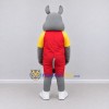 Custom Gray and Red Rhinoceros in Sportswear Mascot Costume Adult Full Body Suit for Sports Events Custom Gray and Red Rhinoceros in Sportswear Mascot Costume Adult Full Body Suit for Sports Events