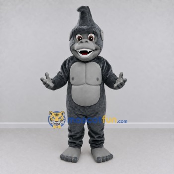 Custom Gray Gorilla Mascot Costume Adult Full Body Suit for Wildlife Events Custom Gray Gorilla Mascot Costume Adult Full Body Suit for Wildlife Events