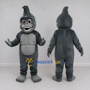 Custom Gray Gorilla Mascot Costume Adult Full Body Suit for Wildlife Events