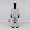 Custom Gray and Black Horse Mascot Costume Adult Full Body Suit for Farm Events