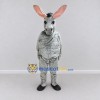 Custom Gray and Black Donkey Mascot Costume Adult Full Body Suit for Farm Events Custom Gray and Black Donkey Mascot Costume Adult Full Body Suit for Farm Events