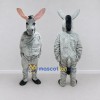 Custom Gray and Black Donkey Mascot Costume Adult Full Body Suit for Farm Events Custom Gray and Black Donkey Mascot Costume Adult Full Body Suit for Farm Events
