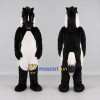 Custom Black and White Horse Mascot Costume Adult Full Body Suit for Farm Events Custom Black and White Horse Mascot Costume Adult Full Body Suit for Farm Events