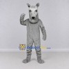 Custom Gray Dog Mascot Costume Adult Full Body Suit for Community Events Custom Gray Dog Mascot Costume Adult Full Body Suit for Community Events