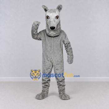 Custom Gray Dog Mascot Costume Adult Full Body Suit for Community Events Custom Gray Dog Mascot Costume Adult Full Body Suit for Community Events