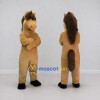 Custom Tan and Brown Horse Mascot Costume Adult Full Body Suit for Farm Events