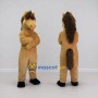 Custom Tan and Brown Horse Mascot Costume Adult Full Body Suit for Farm Events