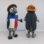 Custom Gray and Brown Walrus in a Cowboy Hat Mascot Costume Adult Full Body Suit for Ocean Events