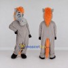 Custom Gray and Orange Horse Mascot Costume Adult Full Body Suit for Farm Events Custom Gray and Orange Horse Mascot Costume Adult Full Body Suit for Farm Events