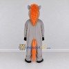 Custom Gray and Orange Horse Mascot Costume Adult Full Body Suit for Farm Events Custom Gray and Orange Horse Mascot Costume Adult Full Body Suit for Farm Events