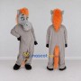 Custom Gray and Orange Horse Mascot Costume Adult Full Body Suit for Farm Events