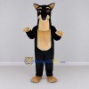 Custom Black and Tan Dog Mascot Costume Adult Full Body Suit for Community Events