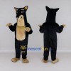 Custom Black and Tan Dog Mascot Costume Adult Full Body Suit for Community Events
