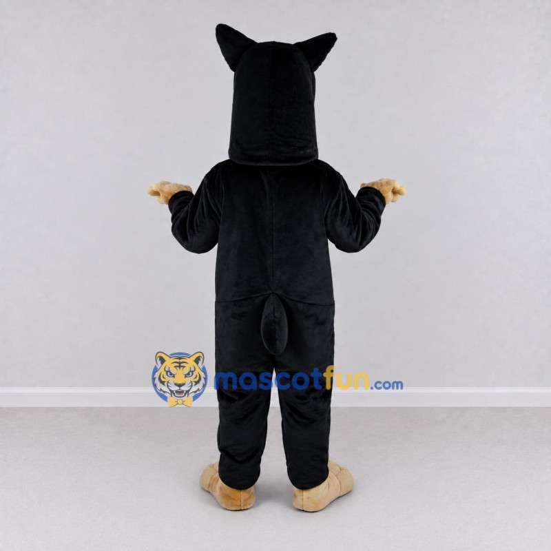 Custom Black and Tan Dog Mascot Costume Adult Full Body Suit for Community Events