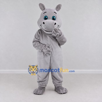 Custom Gray Hippopotamus Mascot Costume Adult Full Body Suit for Wildlife Events Custom Gray Hippopotamus Mascot Costume Adult Full Body Suit for Wildlife Events